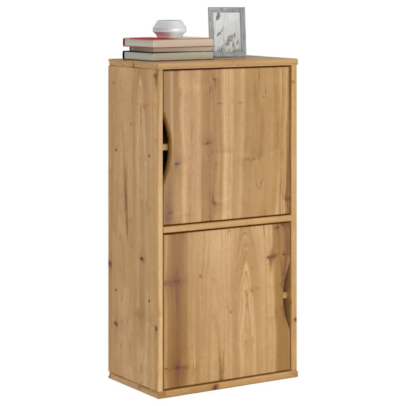 Armoire latrale ODDA 40x24x79 cm bois massif pin