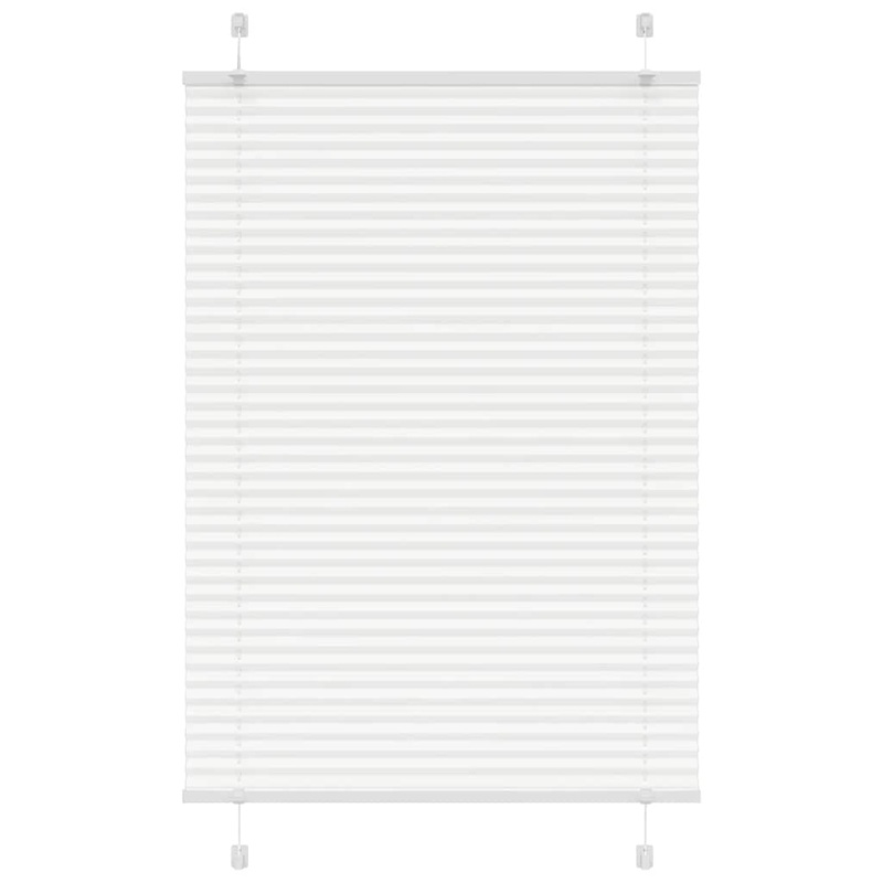 Store pliss blanc 95x100 cm largeur du tissu 94,4 cm polyester