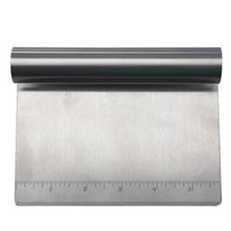 A La Tarte Dough Scraper with Measurements - Stainless Steel