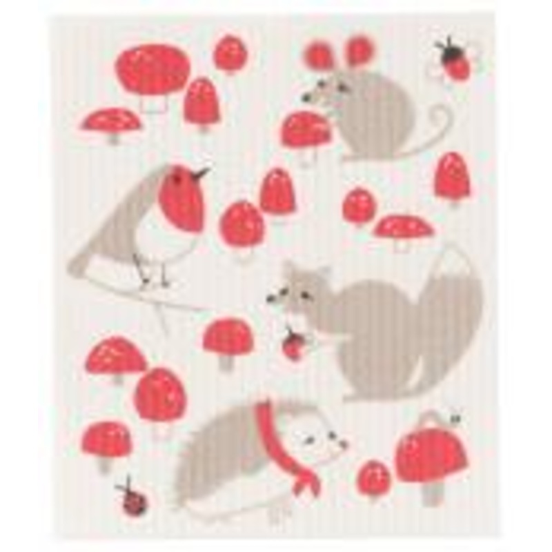 Now Designs - Ecologie Swedish Sponge Cloths - Toadstool Time | 2000018 - out of stock