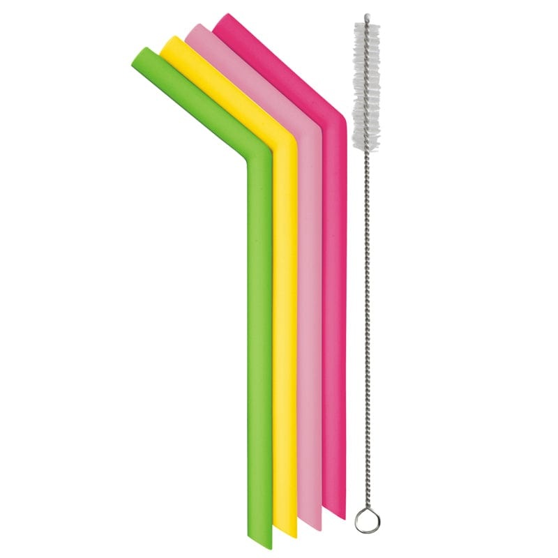 Smoothie Straw Set of 4 + Cleaning Brush  1342769AS
