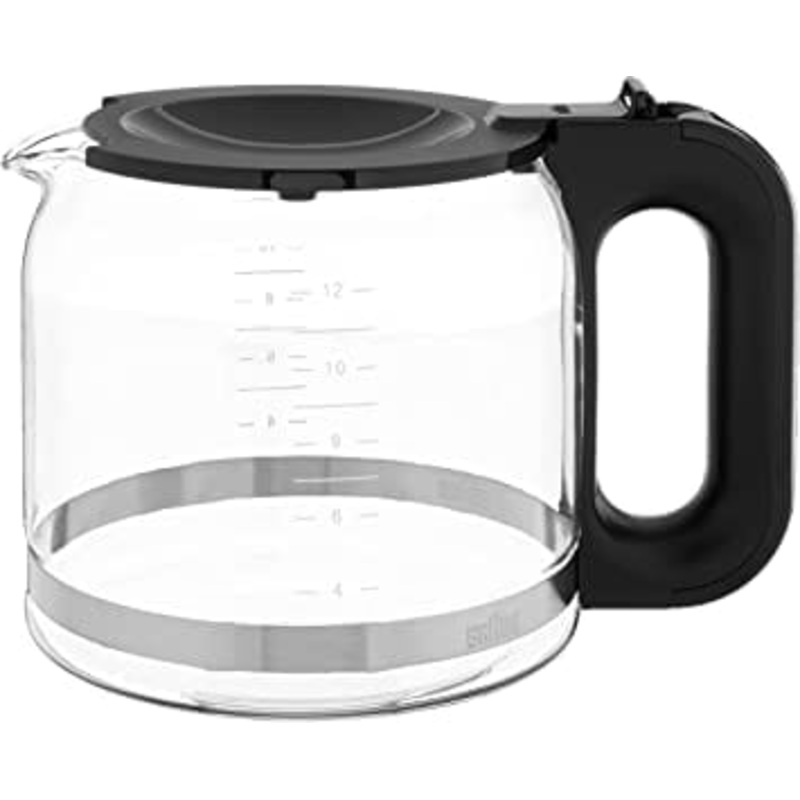 Braun Glass Carafe 12 cup Black Handle BRSC005 AX13210005