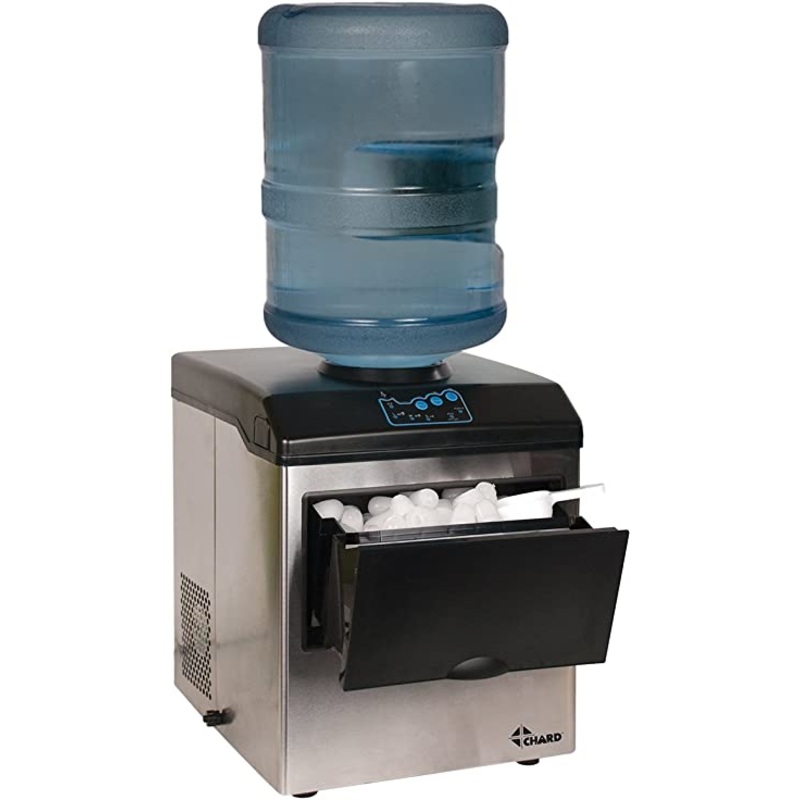 Chard Ice Maker - Large with Water Dispenser 40lbs  IM-15ss 3 left in stock