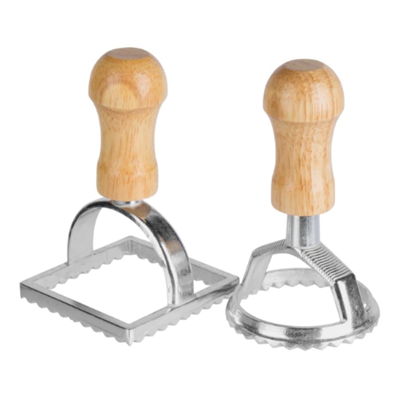 Ravioli Cutters/Stamps package of 2 Round & Square
