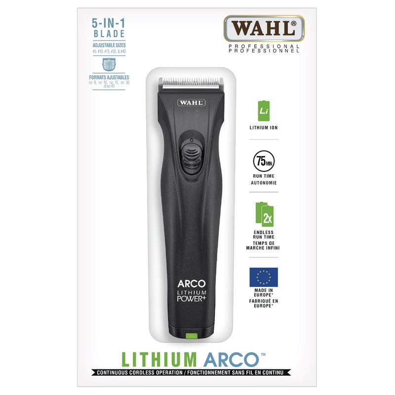 Wahl Lithium Arco Professional Cordless Clipper #56457 5-in-1 Blade