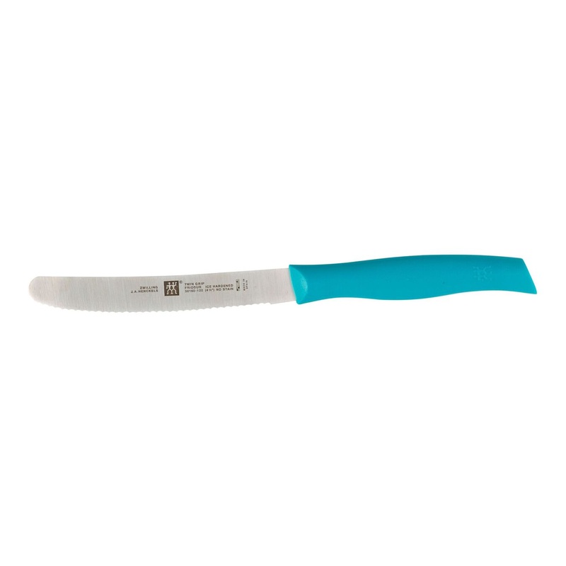 Zwilling 4.5" Twin Grip Knife with Serrated Edge 4.5 - Blue
