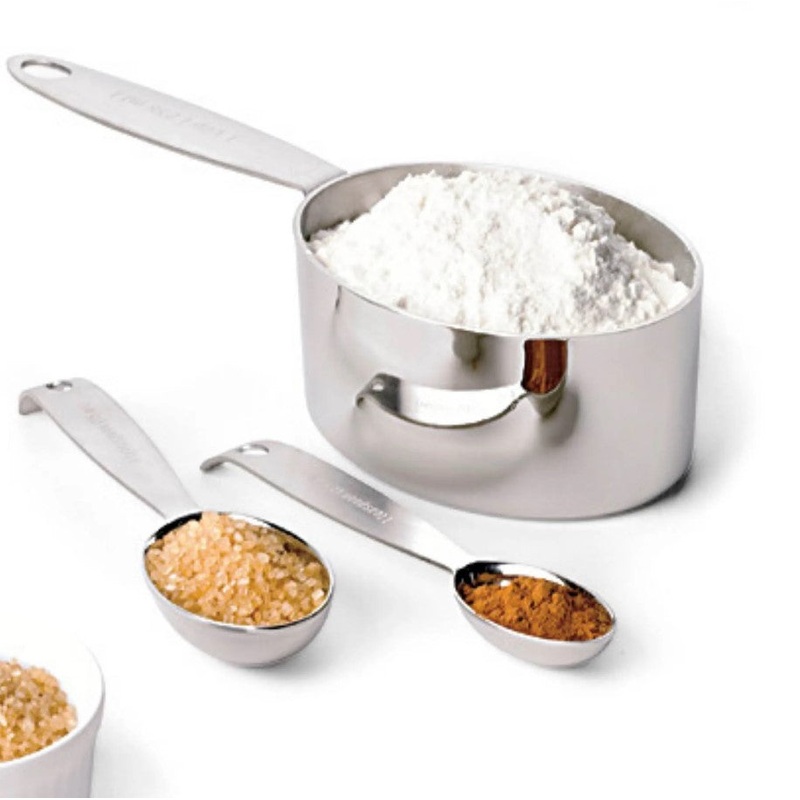 Cuisipro Stainless Steel Measuring Cups and Spoon Set