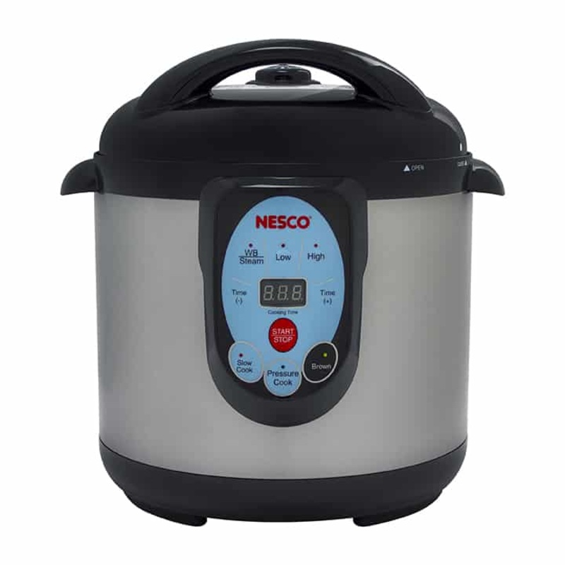 NESCO NPC-9 Smart Electric Pressure Cooker and Canner, 9.5 Quart, Stainless Steel Currently Out of Stock available for pre order