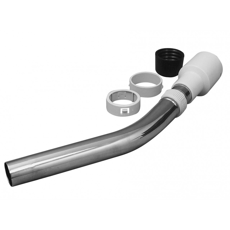 Vacuum handle end for Built-in Central vacuum hose 1 dia Handle with 1 3/8" Grey Hose, Cuff