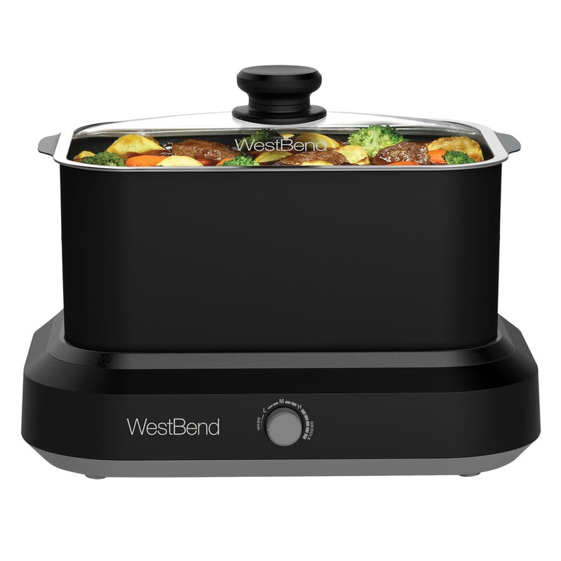 West Bend 6 Qt. Oblong Slow Cooker 87906BK