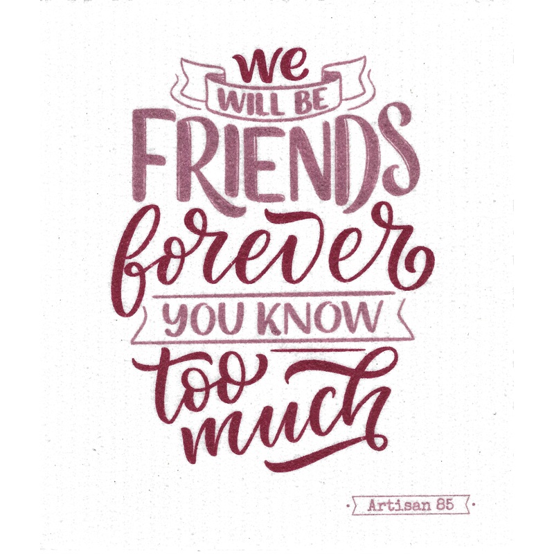 Artisan 85 | Swedish Sponge Cloths | Friends Forever | WD253