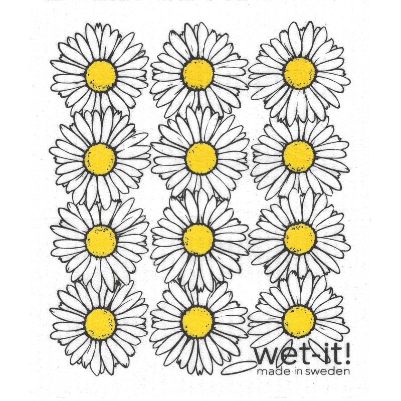David Shaw | Swedish Sponge Cloths | Daises | WC1003