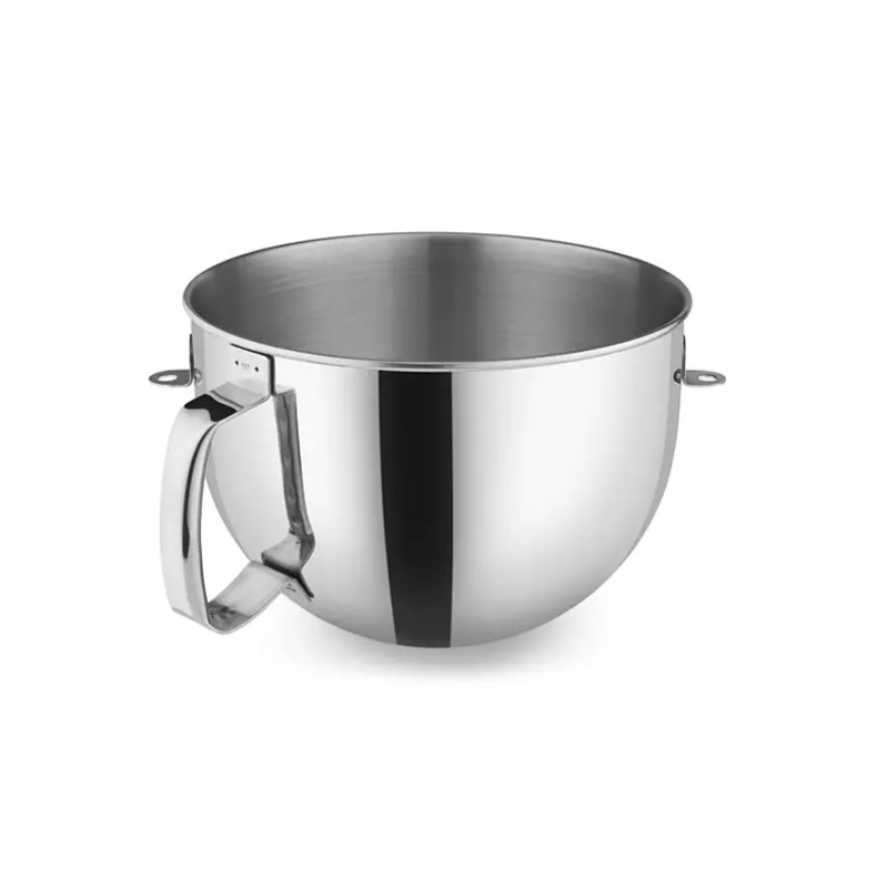 KitchenAid 6 Qt Polished Stainless Steel Bowl with Flat Handle | KN2B6PEH For Bowl Lift Mixers