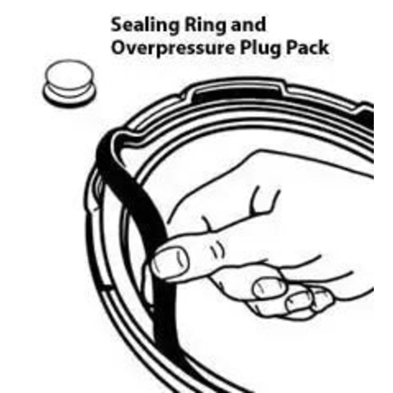 Presto Sealing Ring/Overpressure Plug Pack Everything you need (4 & 6 Quart) 99036