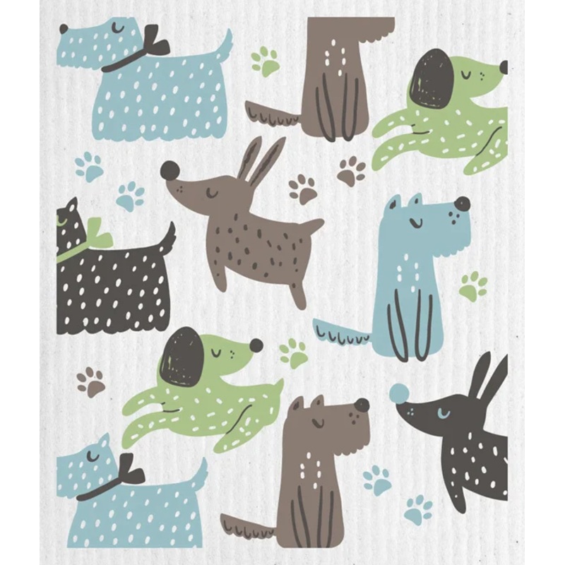 Wet-it | Swedish Sponge Cloths | Dogs at Play | WD206