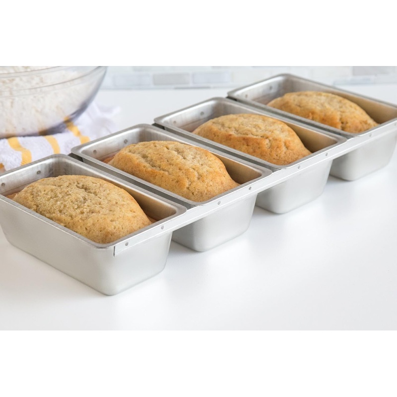 Fox Run Linked Bread Pans Stainless Steel 5.5"