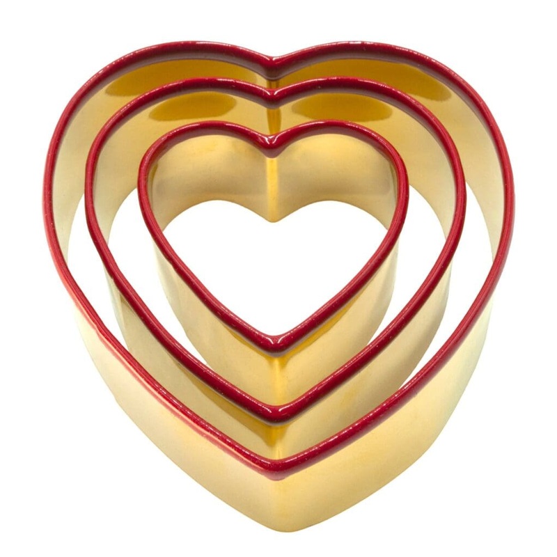 Kitchen Basics Cookie Cutter Hearts Set of 3
