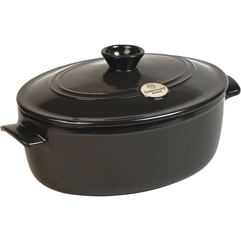 Emile Henry Oval Stewpot Dutch Oven Casserole 6L Red