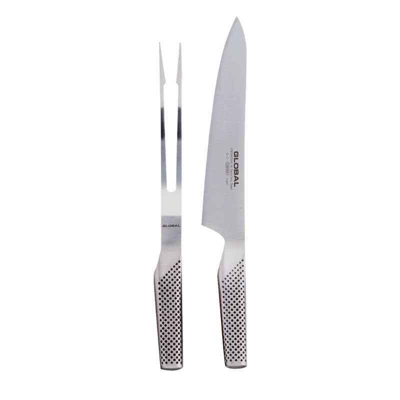 Global - 2pc Carving Set - Cromova 18 Stainless Steel