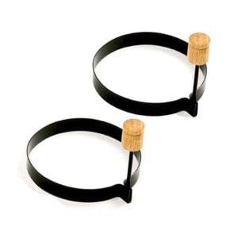 Non-Stick Egg Ring or Pancake Ring with Handle Package of 2