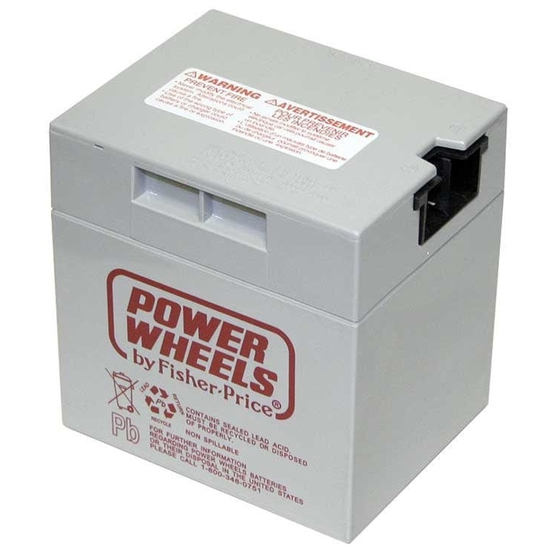 Power Wheels 12 volt Battery (Grey) Gray 00801-1869 00801-0930 00801-0638 Canada OEM
