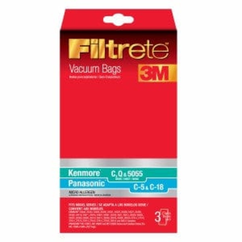 Kenmore & Panasonic Filtrete Vacuum Bags c-5 & c-18 5055  3 each per pack Canada