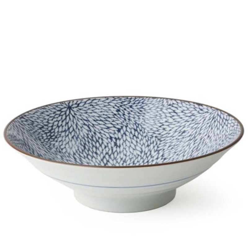Aizome Mum 9.75" Serving Bowl