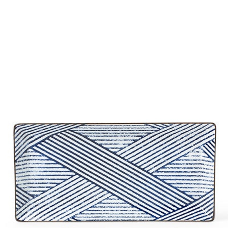 Aizome Shima Rectangle Plate