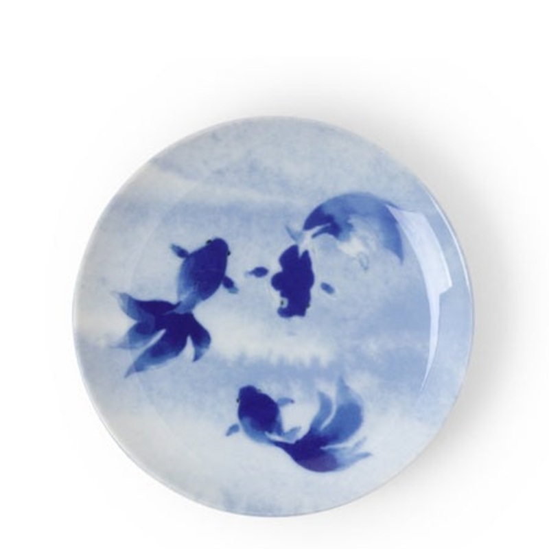 Blue Fish Swimming Plate