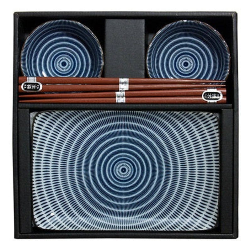 Sendan Blue Sushi Set