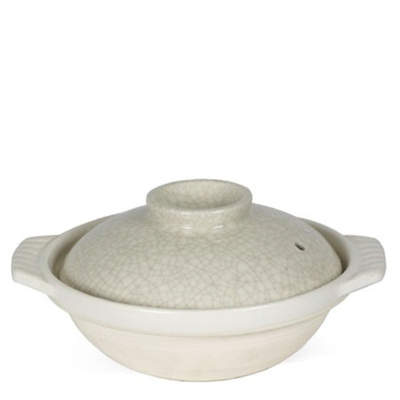 Sumi Kannyu White Donabe Casserole, 34 Oz.