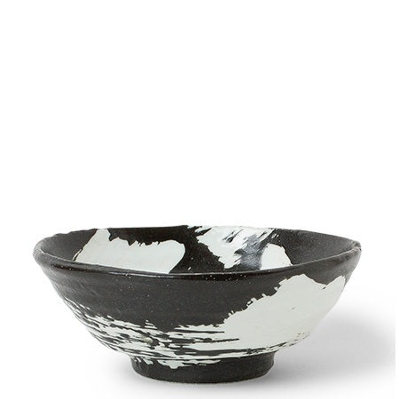 White Brush Stroke 8" Bowl