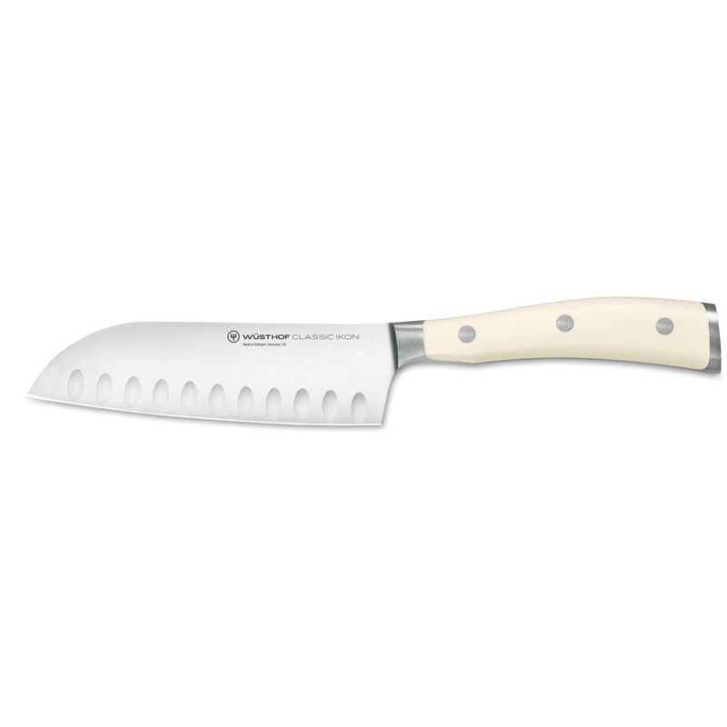 Wsthof Classic Ikon Crme 5" Santoku, Hollow Ground - 4172-6