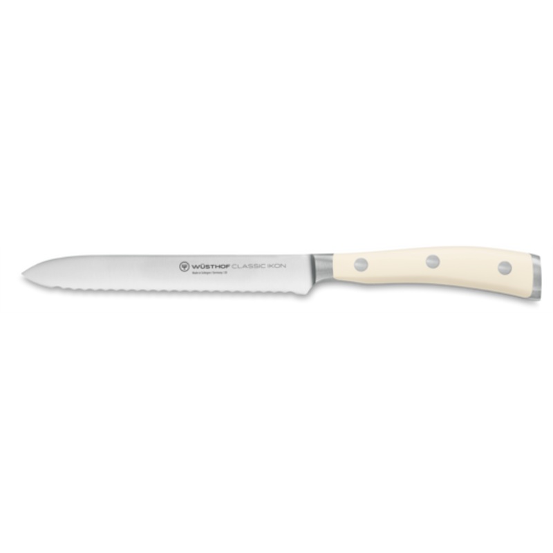 Wsthof Classic Ikon Crme 5" Serrated Utility Knife - 4126-6