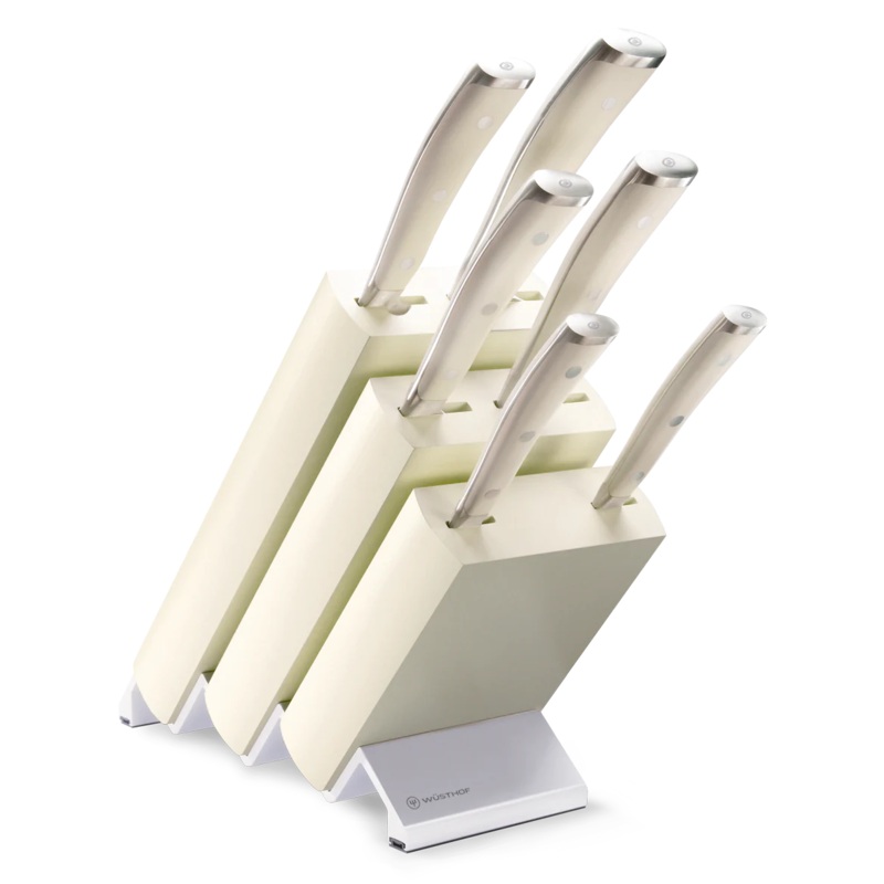 Wsthof Classic Ikon Crme 7 pcs. Crme Ash Wood Knife Block Set