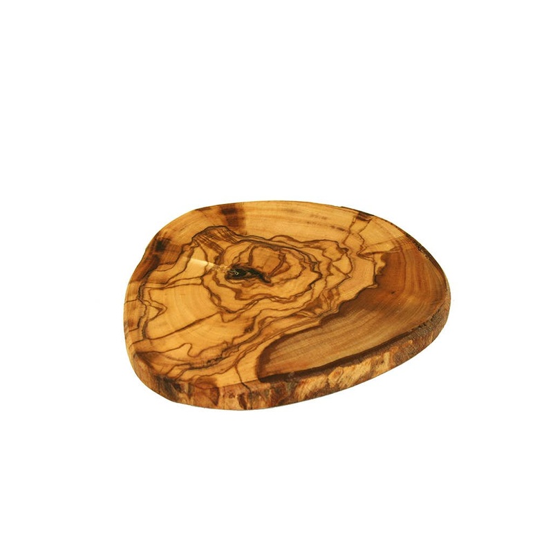 Olive Wood Rustic Coasters 4.5"
