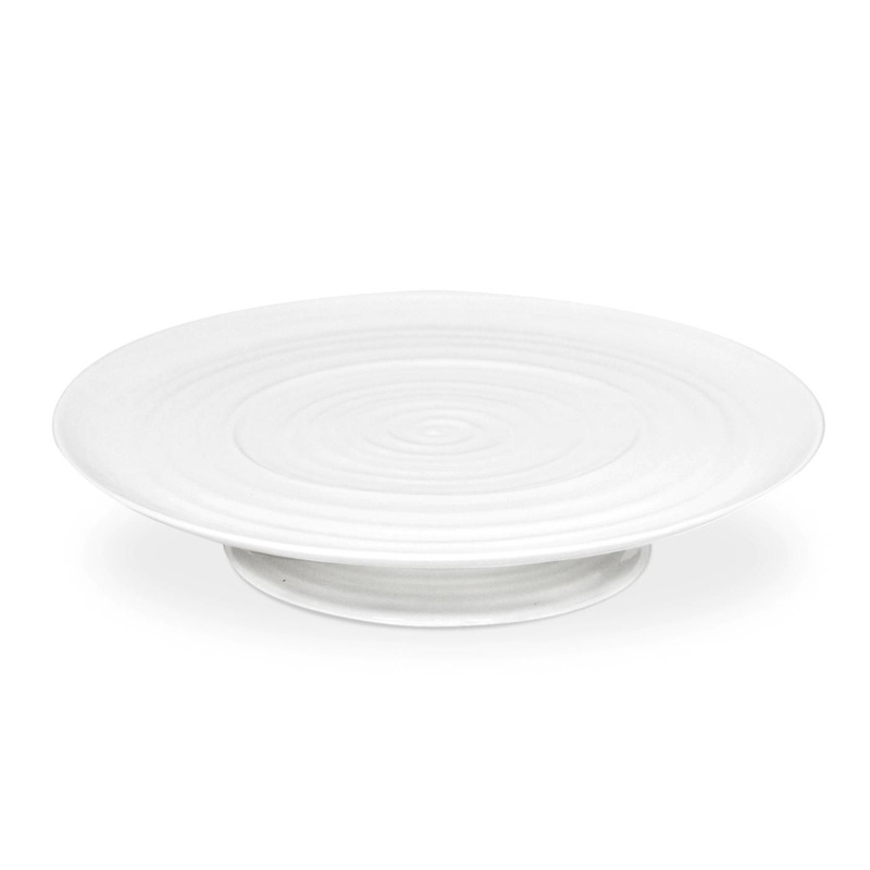 Sophie Conran White Footed Cake Plate 12.25 x 2.5"