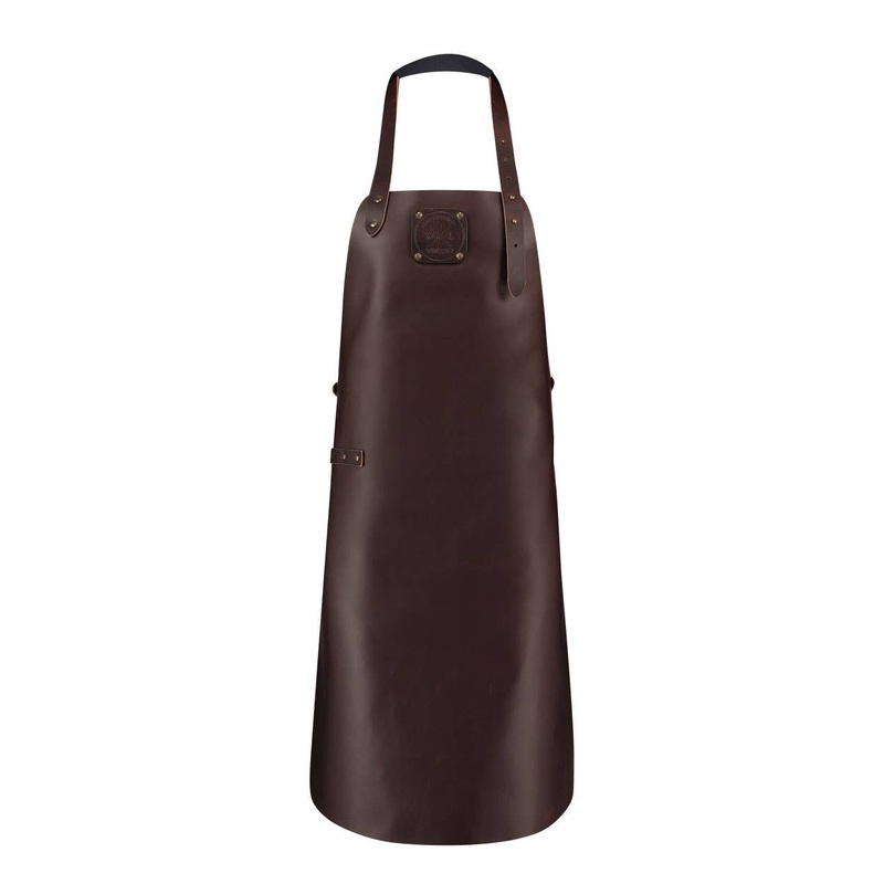 Witloft Leather Apron XXL Dark Brown/Dark Brown