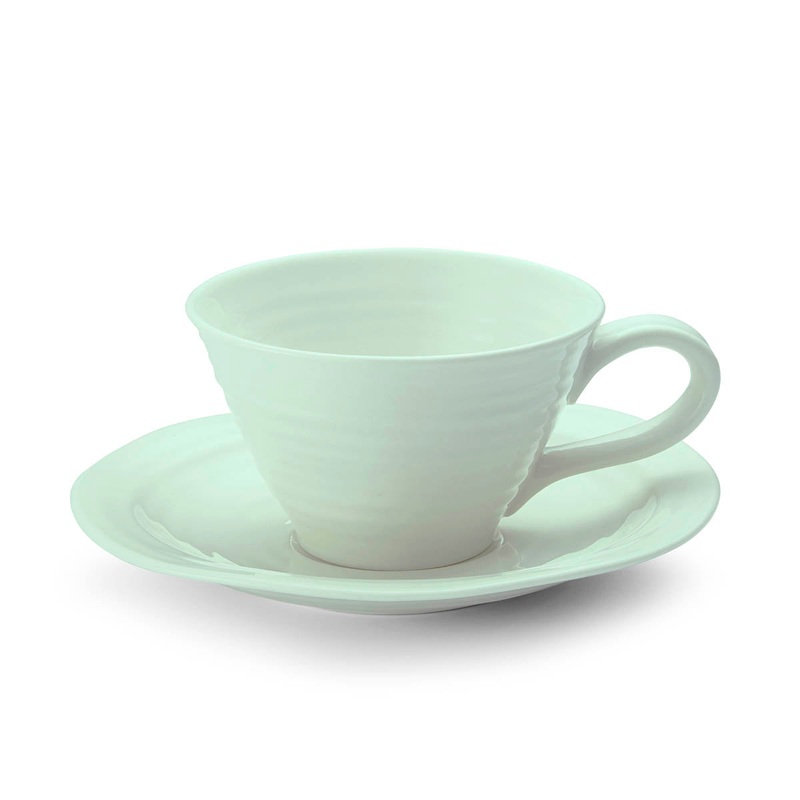 Sophie Conran Celadon Teacup & Saucer 8 oz (1 or Set/4)