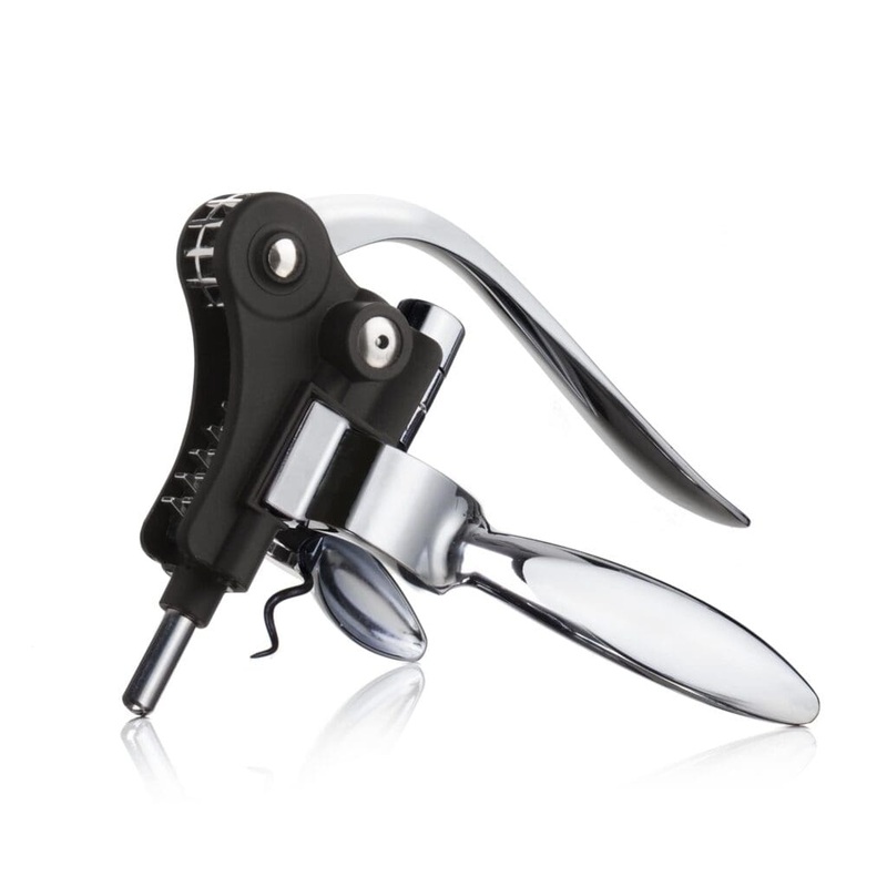 Vacu Vin Lever Corkscrew Horizontal Black