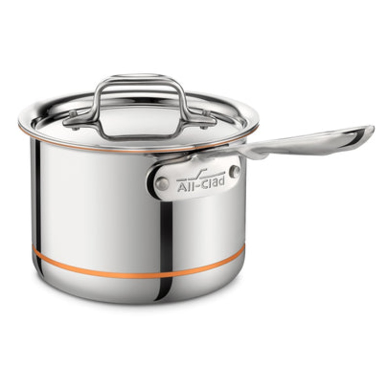 All-Clad Copper Core Sauce Pan w lid