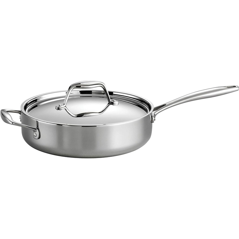 Tramontina Tri-Ply Stainless 3 to 6 Quart Saut Pan