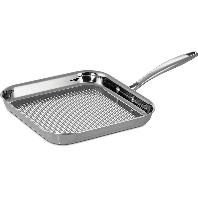 Tramontina Tri-Ply Stainless Square Grill Pan