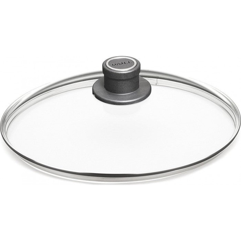 Woll 8"-12" Tempered Safety Glass Lid with Vented Knob