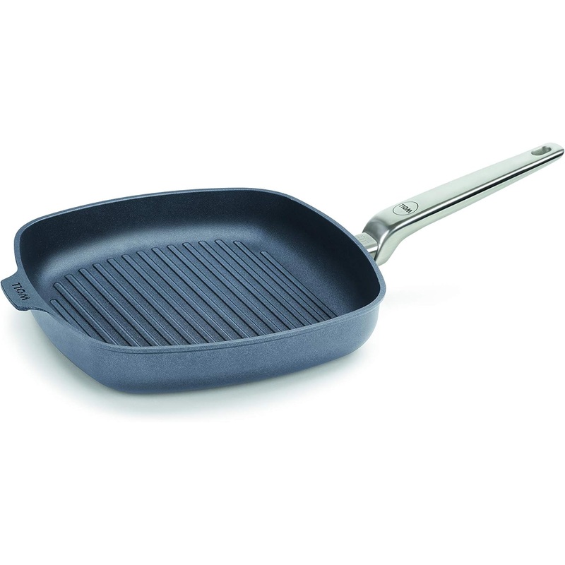 Woll Diamond Lite Pro Grill Pan With Lid, Stainless-steel handle