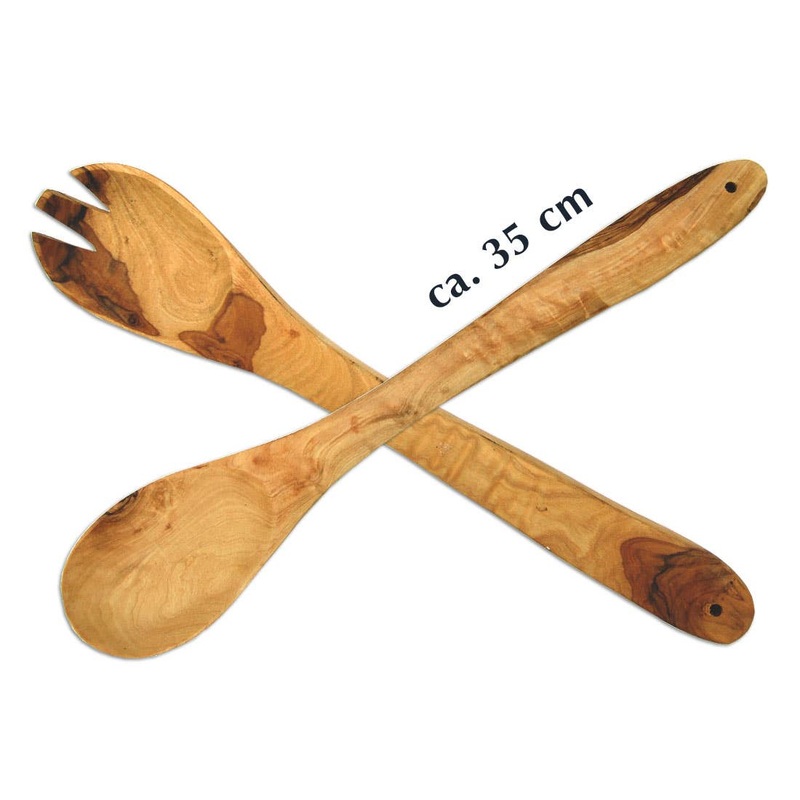 olivenholz-erleben - Large salad servers 36 cm