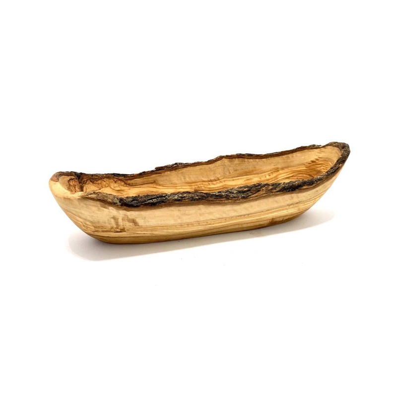 olivenholz-erleben - RUSTIC bread bowl 35  39 cm made of olive wood