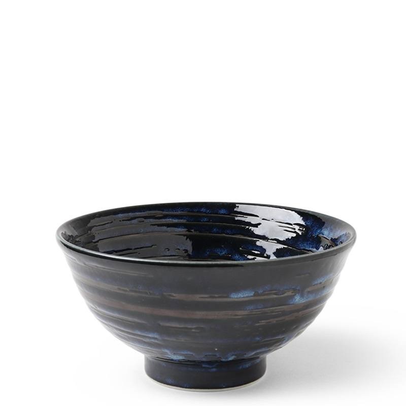 Blue Black Swirl Bowl,   Sizes