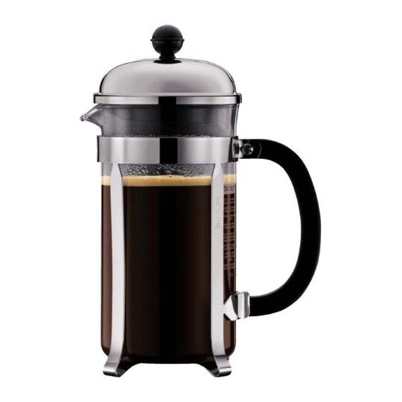 CHAMBORD coffee press Black/Chrome/Glass 8 cup, 1.0 l, 34 oz