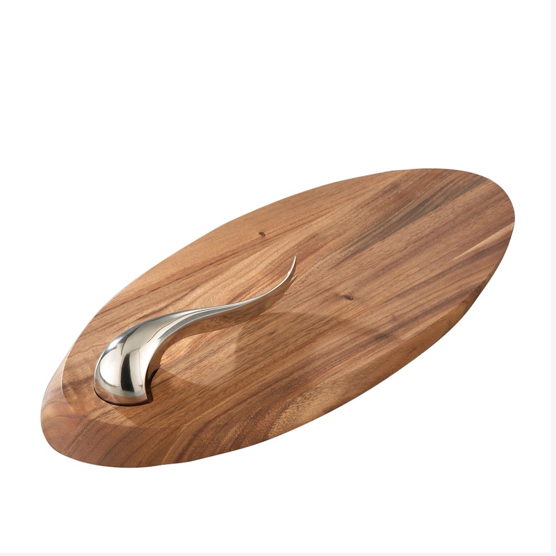 Namb Swoop Cheese Board w/ Knife 21"
